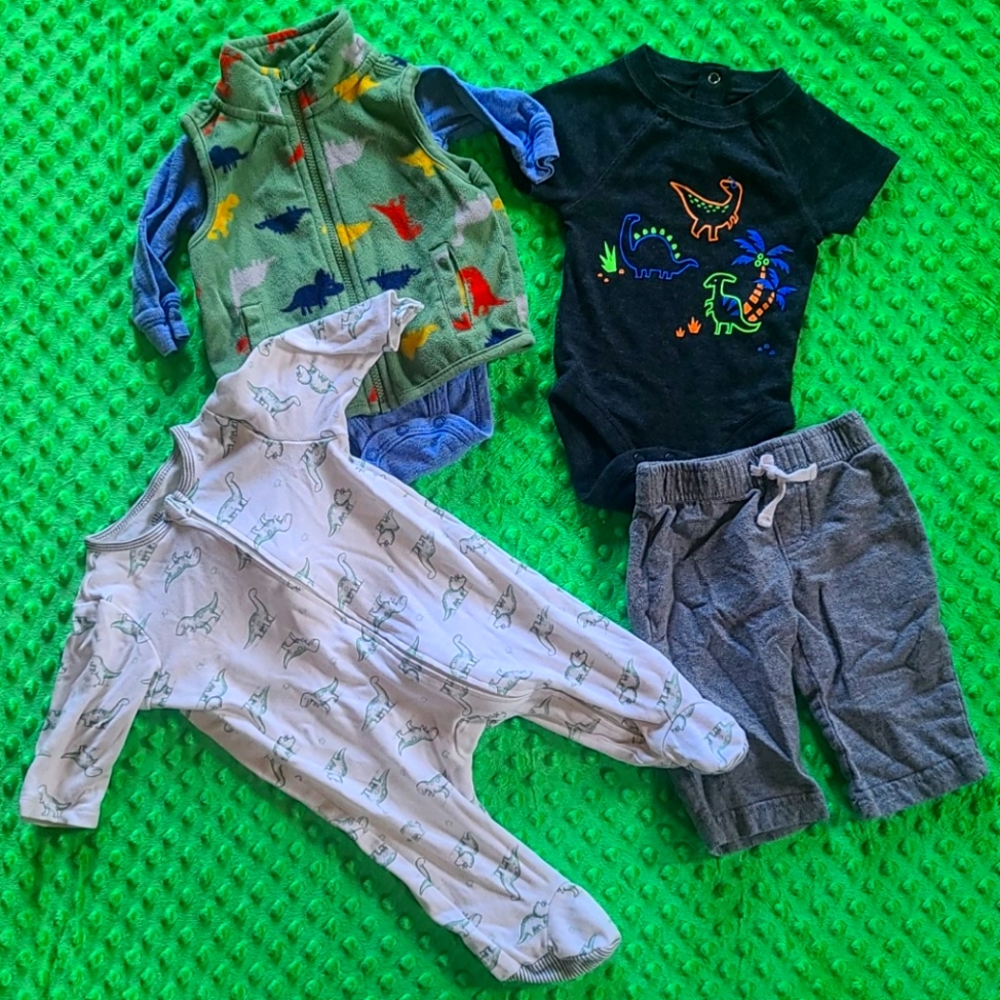 Baby boy dinosaur lot
